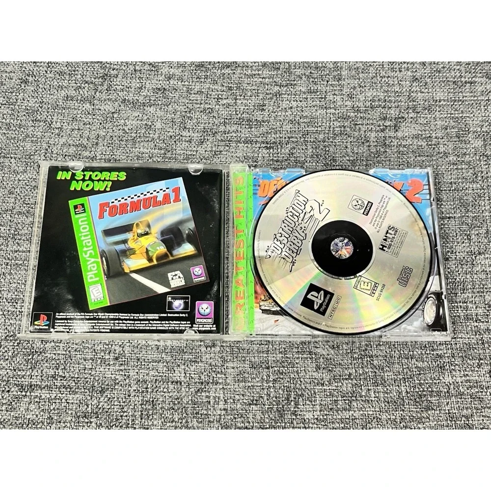 Destruction Derby 2 (Sony PlayStation 1 PS1, 1996) Black Label Untested CIB